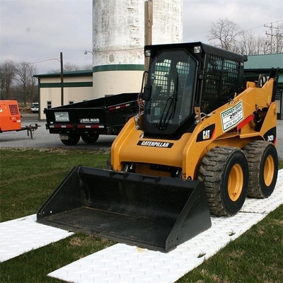 4ft. W X 8ft. L Diamond Plate Tread Design-HDPE Grundschutz Mats Clear