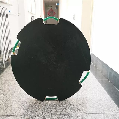 Schwarze runde HDPE Jack Foot Plate Plastic Crane-Ausleger-Auflage für mobile Kräne