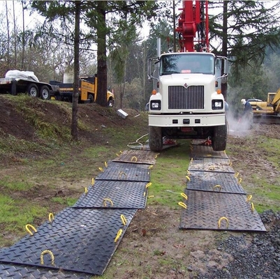 Polyäthylen-Plastikbahn-Mat Ground Protection Mats For-Baustellenstraße 2×8 Ft