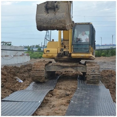 HDPE rieb Schutz-Plastik-Crane Truck Access Mat Constructions-Straßen-Matten