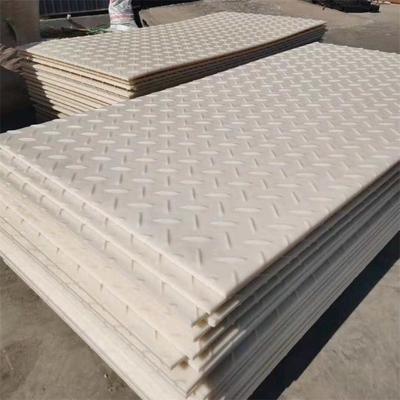 4ft. W X 8ft. L Diamond Plate Tread Design-HDPE Grundschutz Mats Clear