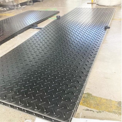 Schwarzes HDPE vorübergehende Fahrbahn-Bodendecke-Straße Mats For Heavy Duty Machinery