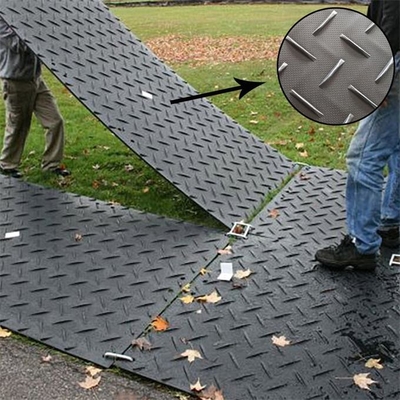 4X8ft Antibeleg-leichte vorübergehende Grundschutz-Matten HDPE Sumpf-Plastikmatten