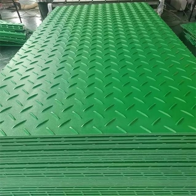 Dauerhafte grüne Plastik-HDPE Boden-Straßen überfluten Mat For Excavators Construction