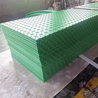 Dauerhafte grüne Plastik-HDPE Boden-Straßen überfluten Mat For Excavators Construction