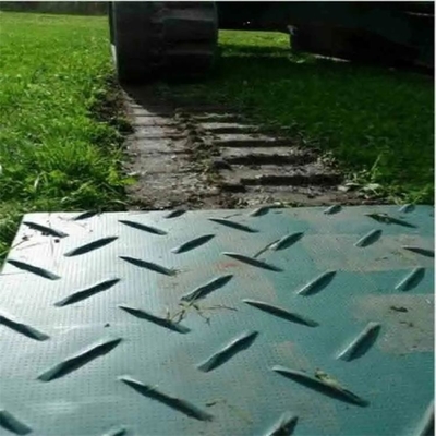 Dauerhafte grüne Plastik-HDPE Boden-Straßen überfluten Mat For Excavators Construction