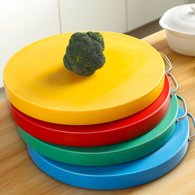 Fleisch-Runden-Polyäthylen-hackendes Plastikbrett Küche Eco freundliches mit Griff