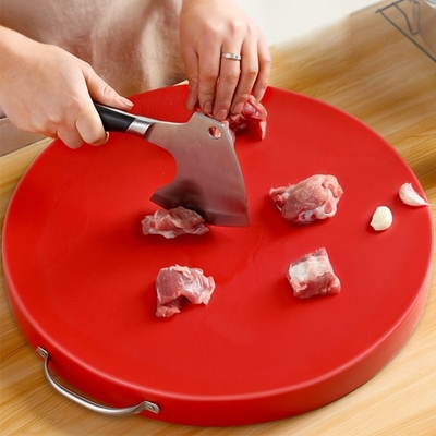 Fleisch-Runden-Polyäthylen-hackendes Plastikbrett Küche Eco freundliches mit Griff