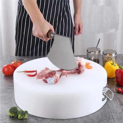 Fleisch-Runden-Polyäthylen-hackendes Plastikbrett Küche Eco freundliches mit Griff