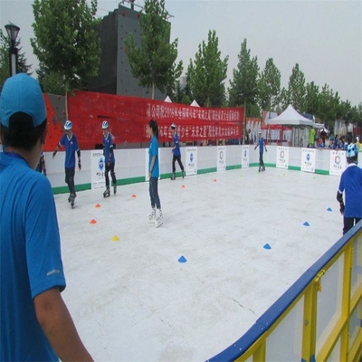 Eis-Hockey-Eisbahn-Platten Hinterhof-des im Freien weiße bewegliche UHMWPE synthetische