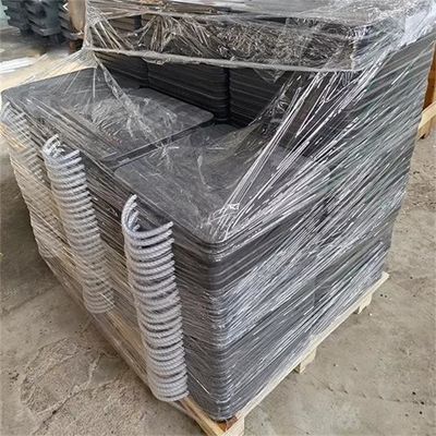 500x500mm HDPE Sicherheits-Ausleger-Auflagen-Bereichs-Stabilisator-Bein füllt Crane Foot Pads auf