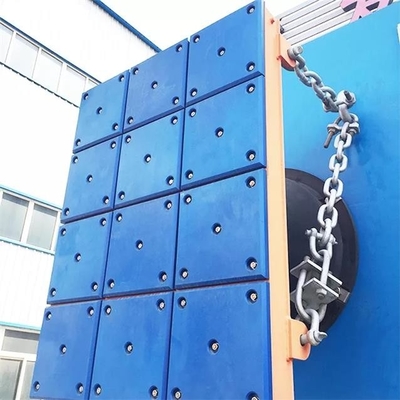 Wasserdichter blauer Plastik-Dock-Fender Marine Panels UHMWPE füllt für Anlegestellen-Fender auf