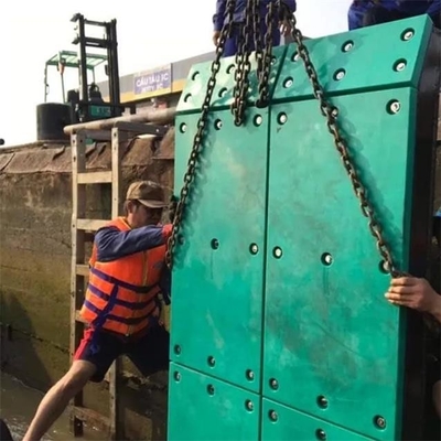 Marine Grade High Density Polyethylene-Fender-Gesicht füllt HDPE Dock-Stoßdämpfer auf